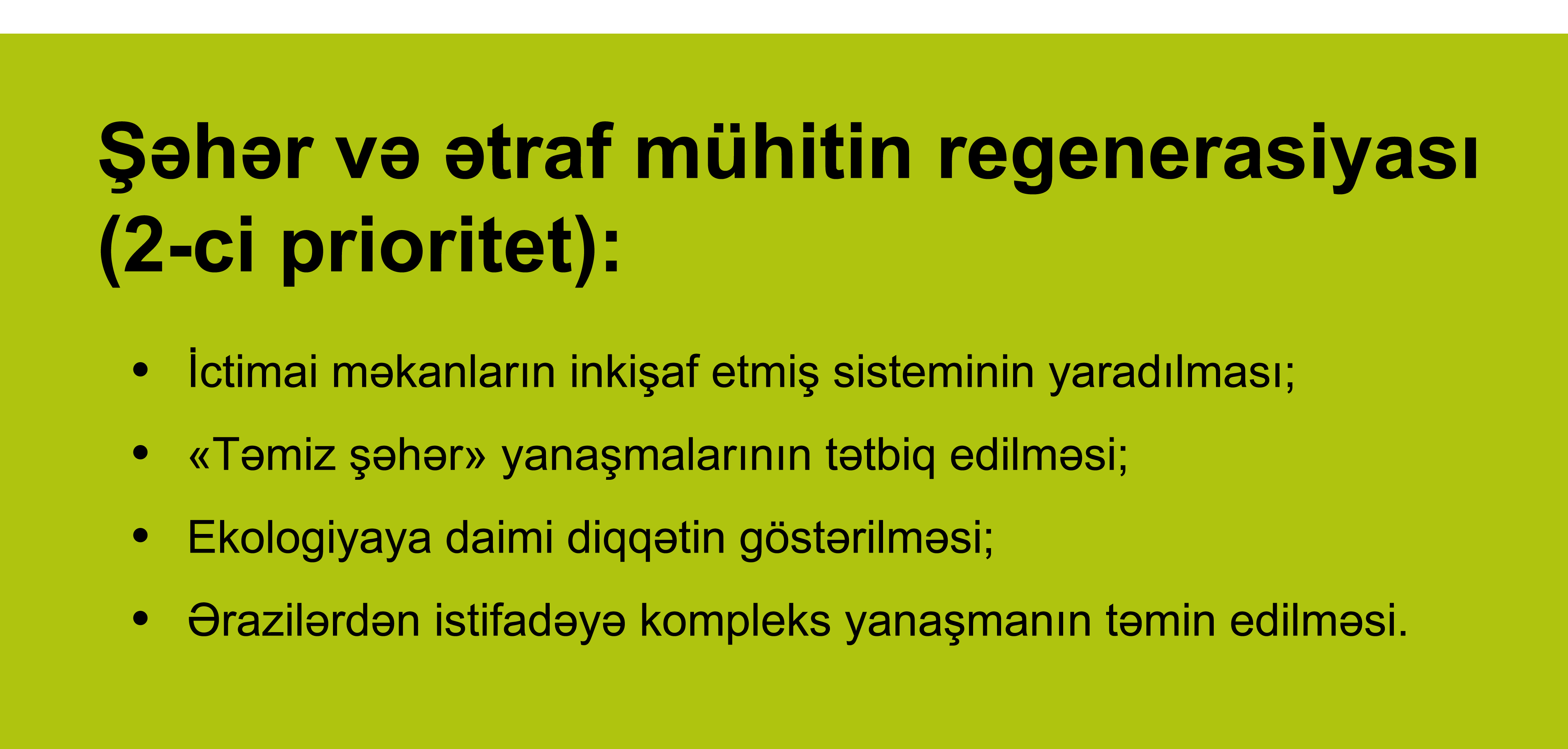 Bakı şəhərinin Baş planı 2040